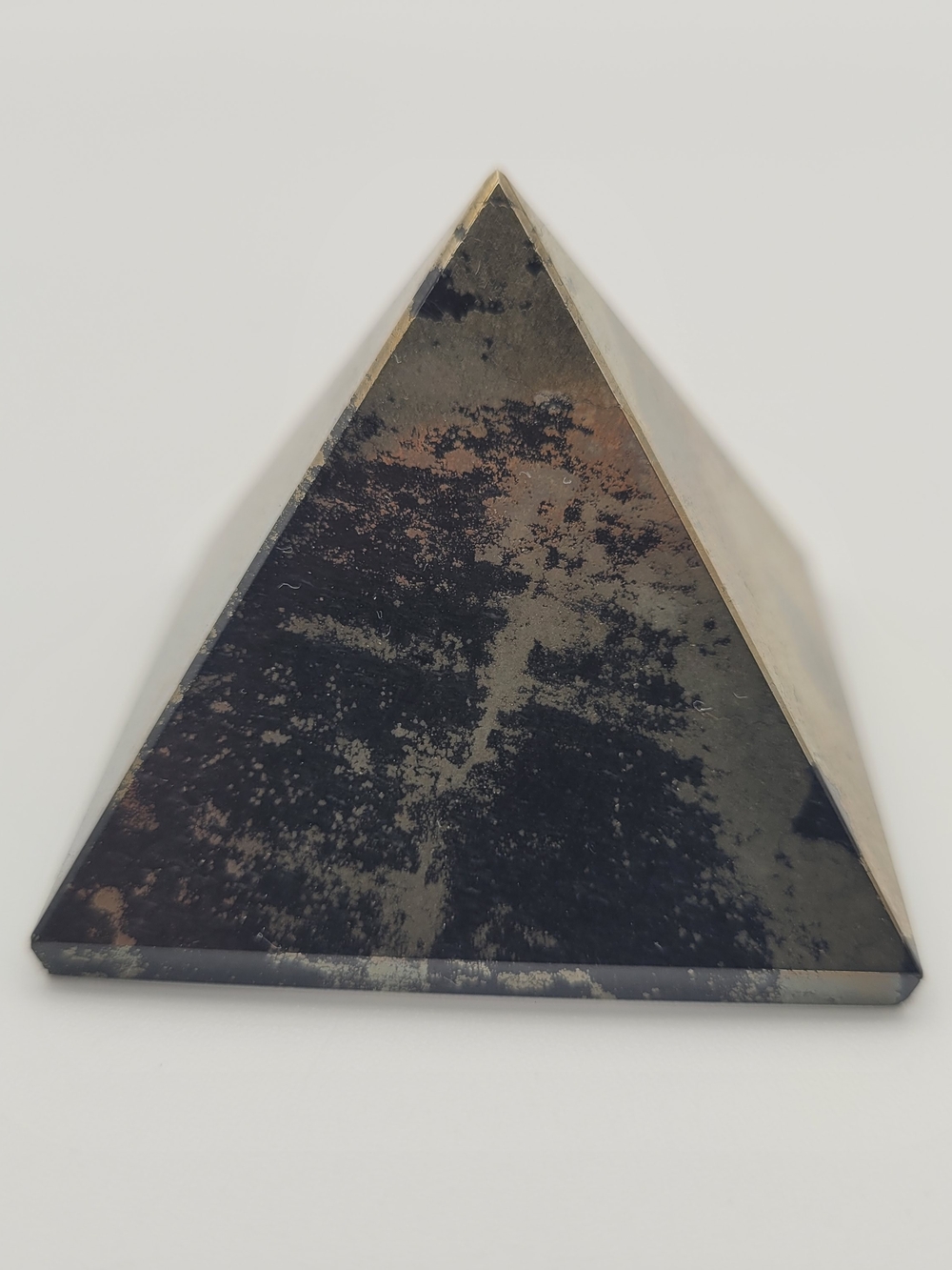 Black and Gold Sunstone Pyramid